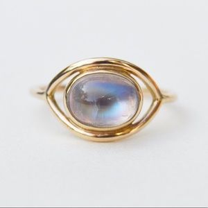HALCYON Vision Moonstone Ring 14k Gold